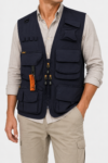 Chaleco Multi Bolsillos Outdoor azul marino 1