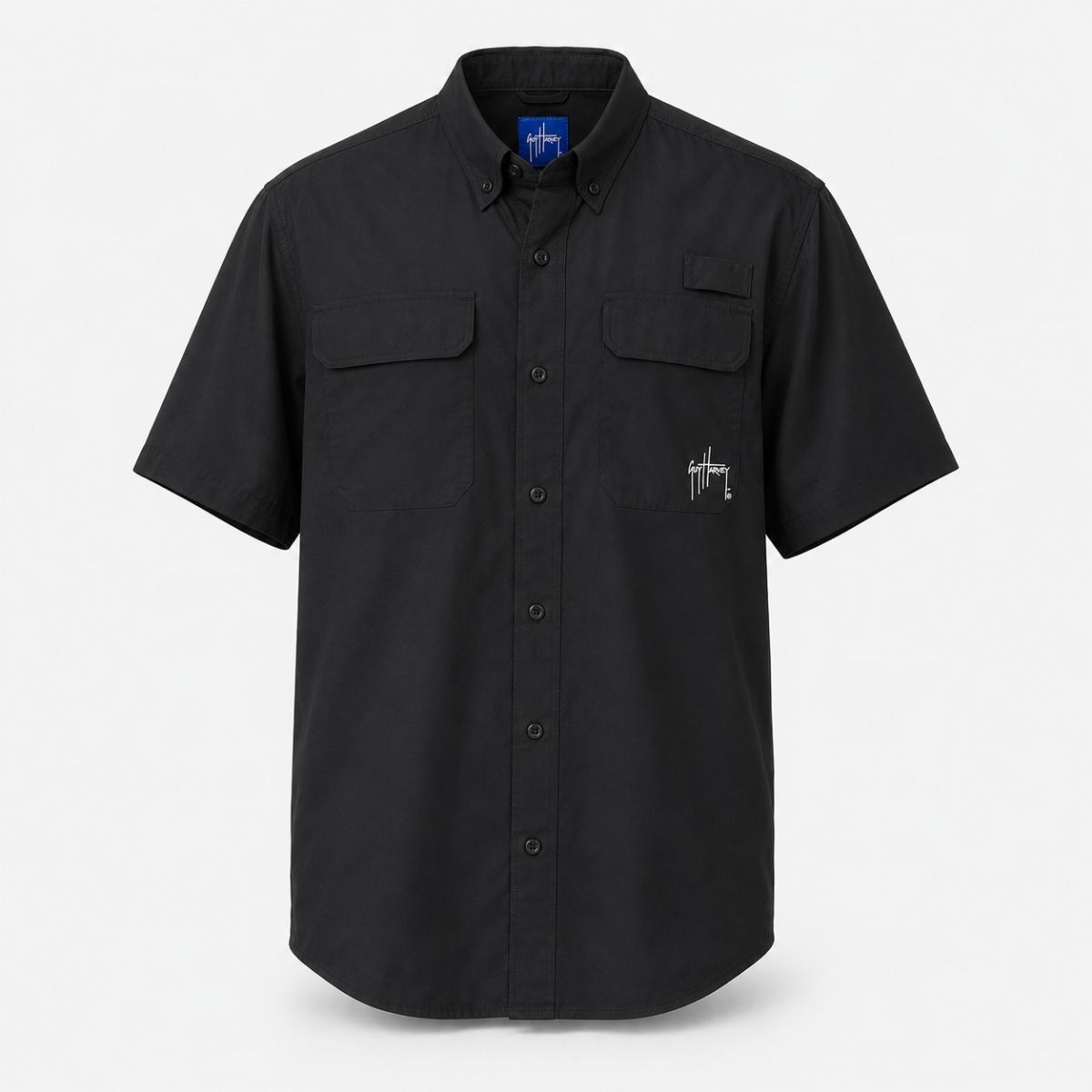 Camisa de Pesca UV Negra Secado Rápido