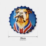 Chapa Metálica Decorativa Bulldog